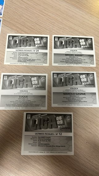 Lote Cromos Málaga CF