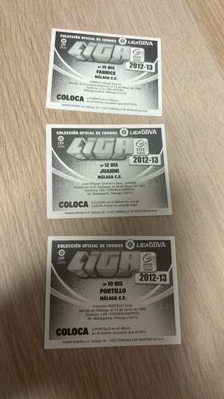 Lote Cromos Málaga CF