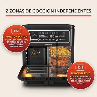 - Breville freidora aire doble digital 11L