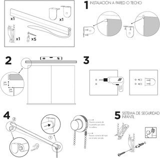 Estor enrollable translúcido para habitaciones