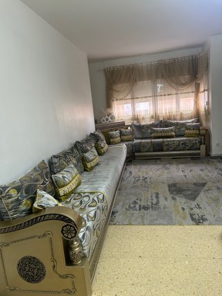 Sofa Árabe Dorado y Multicolor