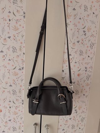Bolso Tous Cuero Gris 20/12/7 cm. Original.