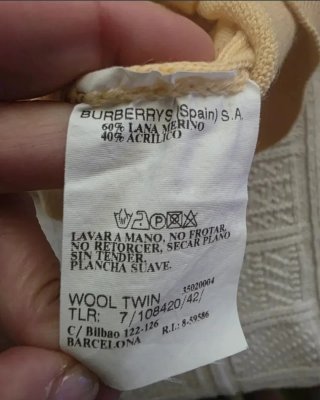 Burberrys Lana Merino - SIN ESTRENAR Joya Vintage
