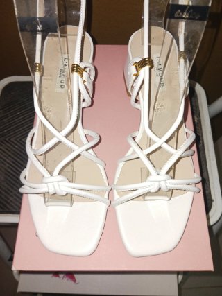 Sandalias L'amour Blancas Talla 37
