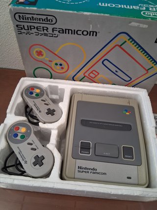 Consola Super Famicom Nintendo SFC SNES Caja