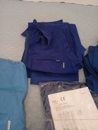 7 Conjuntos de Ropa Trabajo Azul,