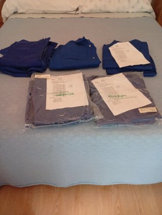 7 Conjuntos de Ropa Trabajo Azul,