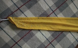Vestido de danza/patinaje amarillo