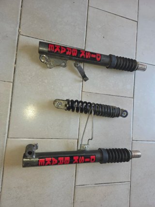 Barras suspension y amortiguador trasero