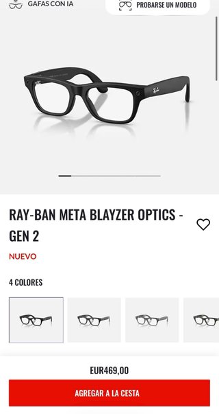 PRECINTADA! Ray-Ban Meta Gen 2 Blazer Optics