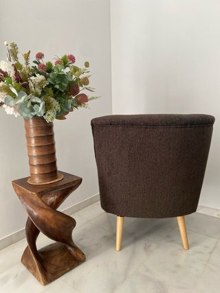 Par de sillones de diseño marrón