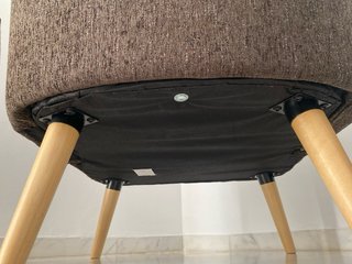 Par de sillones de diseño marrón