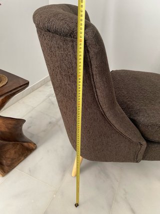 Par de sillones de diseño marrón