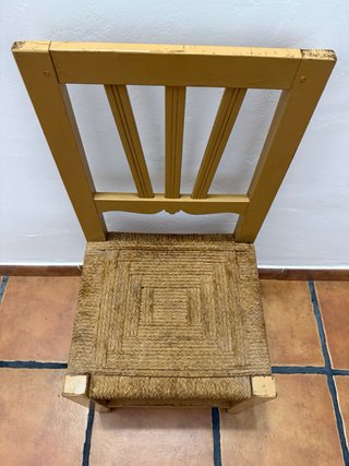 8 Sillas Rústicas Esparto Trenzado