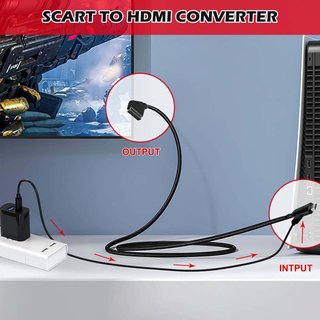 Vegena Adaptador SCART a HDMI Full HD