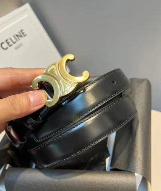 Cintura Celine Nero e Oro Taglia 95