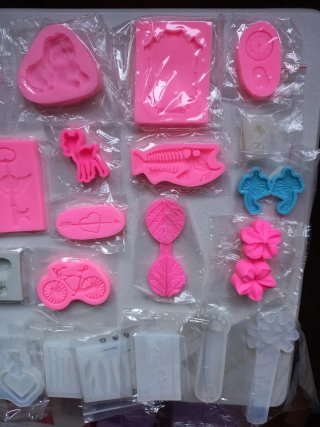 Lotto Stampi Silicone Creazioni Artistiche