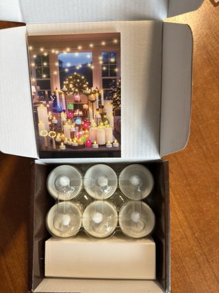 Pack 6 Velas LED Recargables - Efecto Llama Rea