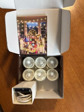 Pack 6 Velas LED Recargables - Efecto Llama Rea