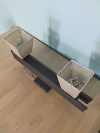 Applique in ferro marrone per soffitto