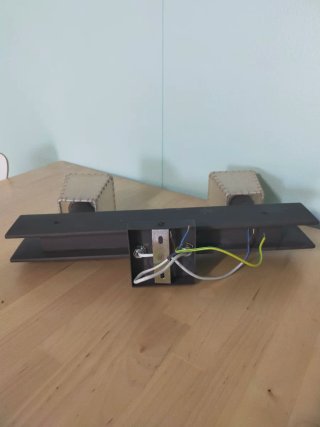 Applique in ferro marrone per soffitto