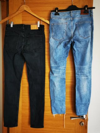 Vaqueros negros y azules Zara