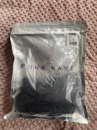 Falda Punk Rave XL Negra Nueva