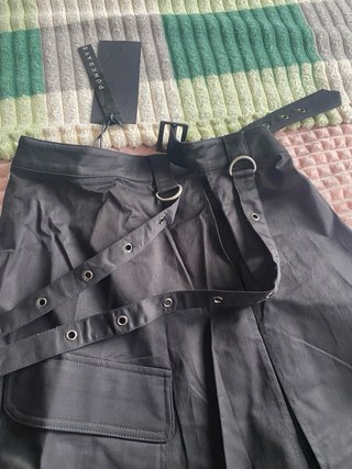 Falda Punk Rave XL Negra Nueva
