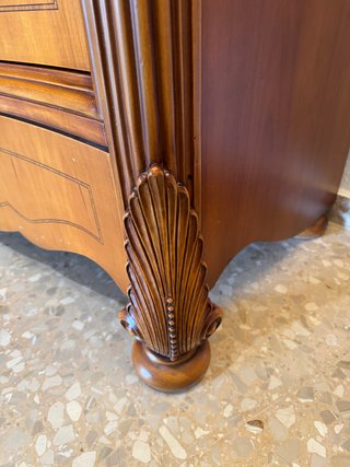 Cajonera madera maciza marquetería