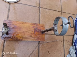 Jamonero de madera y metal