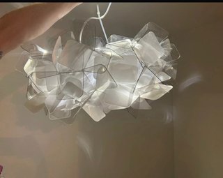 Lampada da soffitto moderna trasparente