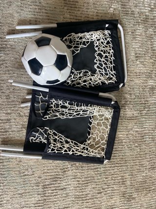 Mini porte da calcio con pallone