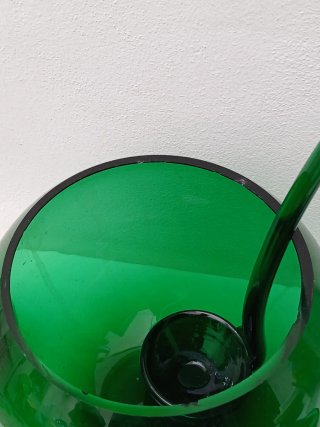 Set Punch Vetro Murano Verde Nero