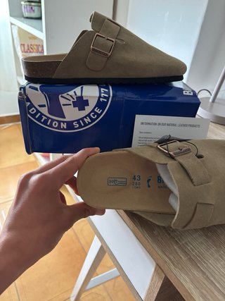 Zuecos Birkenstock Beige
