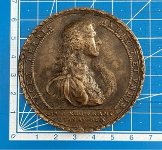 Medalla de bronce de 1666 Luis XIV