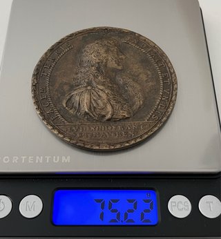 Medalla de bronce de 1666 Luis XIV