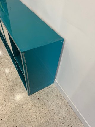 Estantería Kallax Ikea 2x4 Turquesa con 4 cajones
