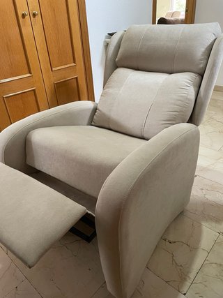 Sillón relax reclinable beige
