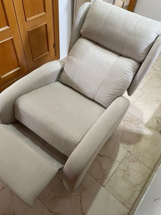 Sillón relax reclinable beige