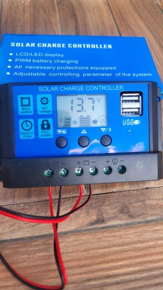 Kit solar para carga batería con inversor