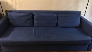 Sofá Cama 3 Plazas Ikea Friheten Azul Marino