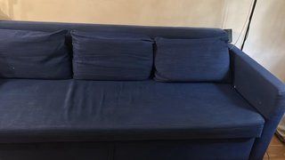 Sofá Cama 3 Plazas Ikea Friheten Azul Marino