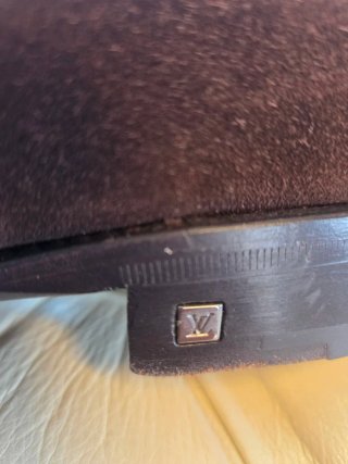 Louis Vuitton Zapatos Hombre Ante Trenzado Marrón