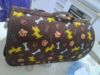 Transportín perro pequeño estampado 27×28×49