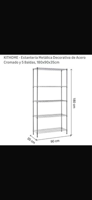 Estantería Metálica KITHOME 5 Baldas