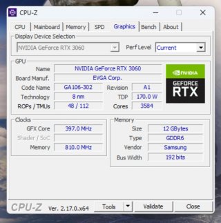 EVGA RTX 3060 12GB Tarjeta Gráfica