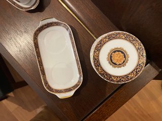 Salero y pimentero Limoges Bacchus porcelana