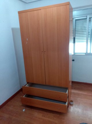 Armario de madera 2 puertas