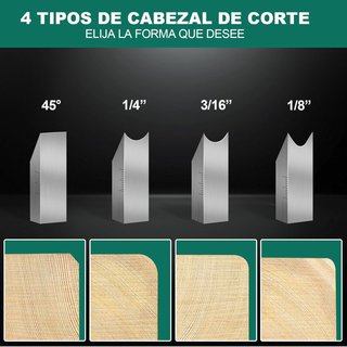 HYCHIKA cepillo carpintero madera chaflán
