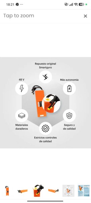 Batería SmartGyro Naranja